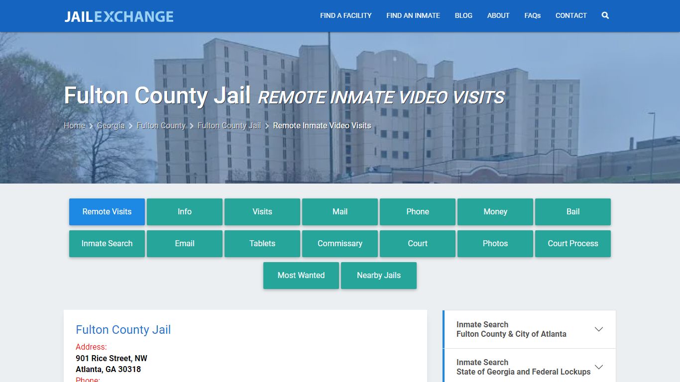 Video Visitation - Fulton County Jail, GA - Jail Exchange